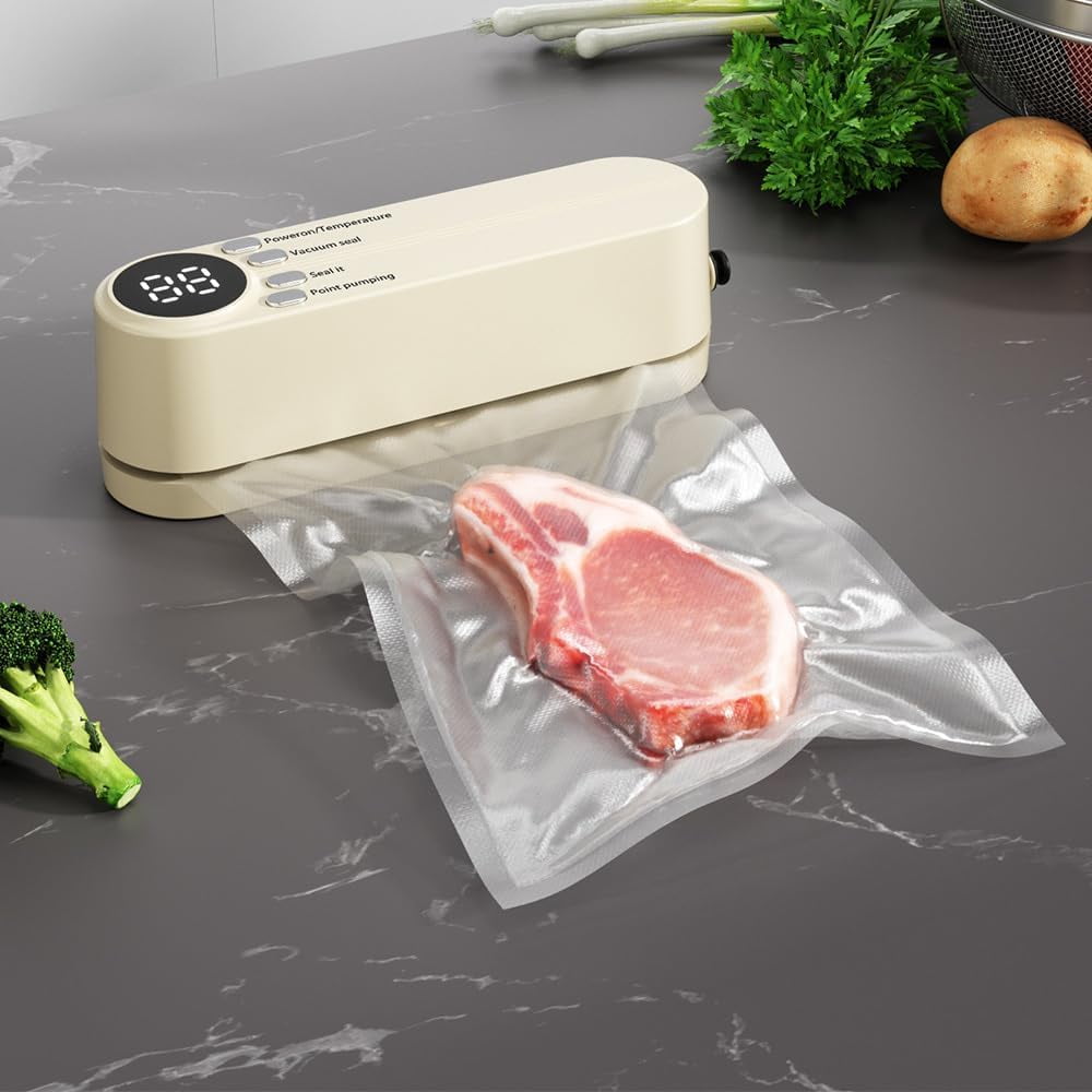 Mini Cordless Vacuum Sealer, 3 In 1 Rechargeable Wireless Handheld Vacuum Sealer, Cordless Portable Package Resealer, Wireless Handheld Vacuumsealer, For Candies Snacks Food Storage (Green)