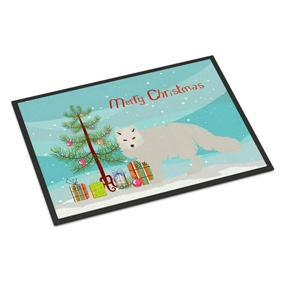 Carolines Treasures BB9244MAT White Arctic Fox Christmas Indoor or Outdoor Mat - 18 x 27 in.