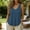 A219 Blue, variant on Womens Linen Contrast Trim V Neck Tank Top Sleeveless Summer Casual Basic Solid Color Lightweight Breathable Workout Athletic Layering Fashion Vest Comfort Relaxed Fit Soft Shell Tops Shirts