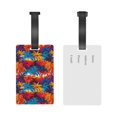 thumbnail image 5 of Hirioo Colorful Hawaii Palms for Luggage ID Tag with Adjustable Strap Travel Baggage Bag Tags Suitcase Identify Labels for Women Men, 5 of 7