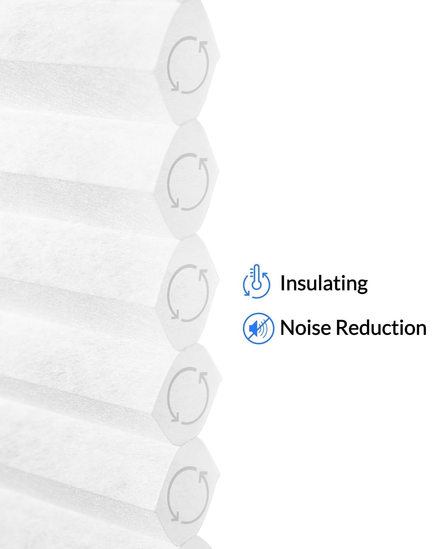 Chicology Cordless Top Down Bottom Up Light Filtering Cellular Shade Simply White 70.5"W x 48"H