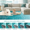 thumbnail image 3 of GlowSol 9'x12' Area Rug Modern Medallion Rug Washable Ombre Area Rug Non-Shedding Stain-Resistant Carpet for Living Room Bedroom, Teal, 3 of 6