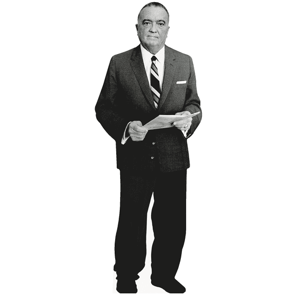 J Edgar Hoover FBI Founder Director 1924 May 10 Cardboard Cutout Standee Standup