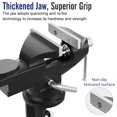 thumbnail image 3 of Housolution Universal Table Vise 3 Inch, 360&deg;Swivel Base Bench Clamp Home Vise Clamp-On Vise Repair Tool Portable Work, 3 of 9