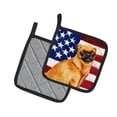 thumbnail image 2 of Caroline's Treasures Small Brabant Griffon Patriotic Pair of Pot Holders, 2 of 3