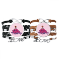 thumbnail image 1 of Bizarre Jellyfish Kid Mignon Bracelet Hand Strap Leather Rope Wristband Double Set, 1 of 3