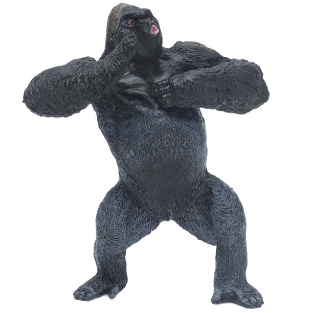 Figura de chimpancé realista Ticfox decoración para niños coleccionistas modelo de Animal salvaje