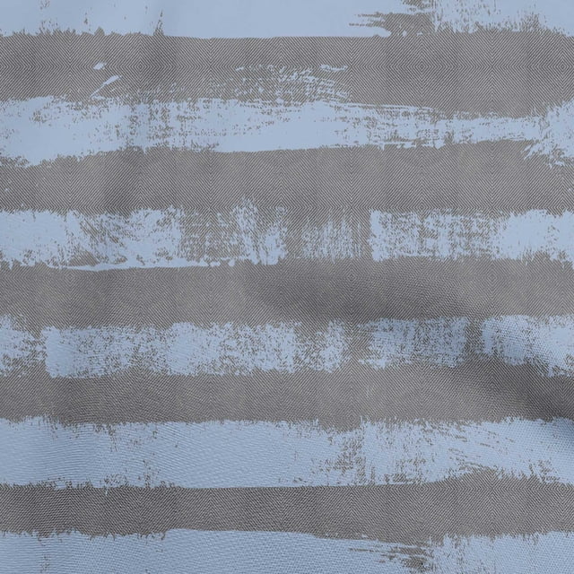 oneOone Tissu Popeline de Coton Bleu Poussiéreux Rayé Matériel de Robe Tissu Imprimé au Mètre 42 Pouces de Large