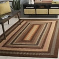 thumbnail image 3 of Safavieh Braided Angel Bordered Machine Washable Reversible Area Rug, Brown/Light Brown, 6' x 9', 3 of 19