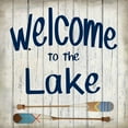thumbnail image 2 of Kimberly, Allen 20x20 White Modern Wood Framed Museum Art Print Titled - Welcome to the Lake, 2 of 4