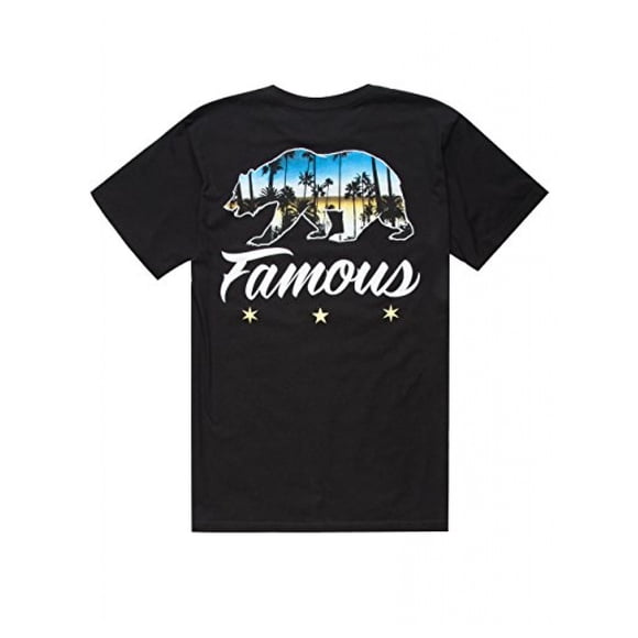 T-shirt à Motif d'Ours Chromé avec un Design de Célébrité Célèbre, Col Rond et Coupe Décontractée