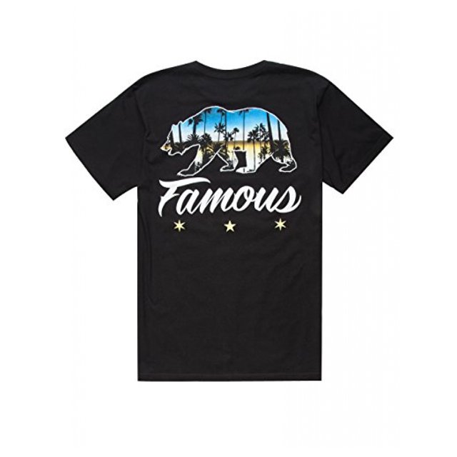 T-shirt à Motif d'Ours Chromé avec un Design de Célébrité Célèbre, Col Rond et Coupe Décontractée