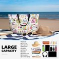 thumbnail image 5 of Honeii Spring Flowers Birds for Tote Bag with Adjustable Strap,Beach Bag, Waterproof Sandproof Beach Tote Bag, Large Capacity Foldable Beach Bags, 5 of 7