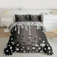 thumbnail image 2 of Homewish Silver Splash Glitter Full Size Comforter Sets 3-Piece for Kids Children Teens,Bling Crystal Bedding Comforter Set,Leopard Print Lightweight Bedding Sets,Lightweight Room Decor,Reversible, 2 of 8