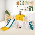 thumbnail image 2 of Gymax 10 in 1 Toddler Swing & Slide Set w/Basketball Hoop Telescope Storage Space, 2 of 9