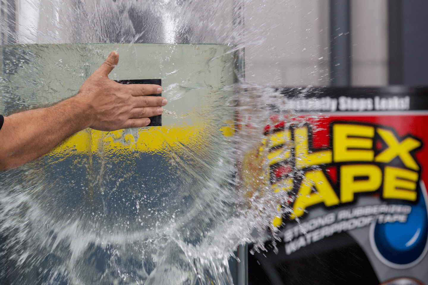 Flex Tape Max Strong Rubberized Waterproof Tape, 8" x 25 ft, Black