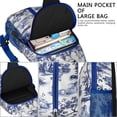 thumbnail image 4 of Watercolor Floral Pattern Sling Backpack with Artistic Botanical Design, Lightweight Durable Crossbody Daypack, Adjustable Strap, Multiple Compartments for Travel and Outdoor Use, 4 of 6