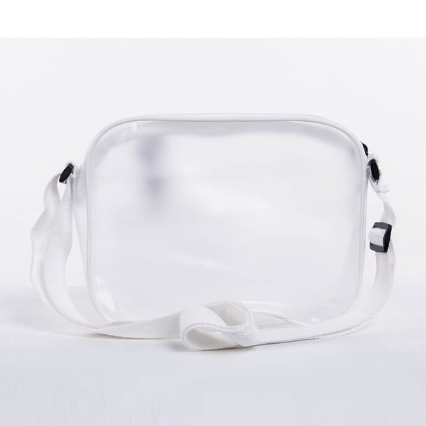 Sac Transparent PVC Pour Femme – Bandoulière Simple Et Tendance – Moderne Et Polyvalent (18*17*4cm)