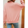 thumbnail image 4 of Sweatshirts for Women Quarter Zip Up Drop Shoulder Long Sleeve Oversized Sweatshirt Pullover Jumper Alsol Lamesa, 4 of 6