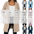 thumbnail image 4 of Meichang Womens Long Zip Up Hoodie with Drawstring Waist Hooded Sweatshirt Fall Casual Long Sleeve Full Zip Hoodies Jacket with Pockets, 4 of 10