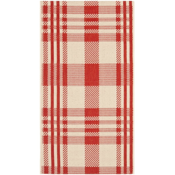 Safavieh Courtyard Benjamin Plaid Indoor/Outdoor Area Rug