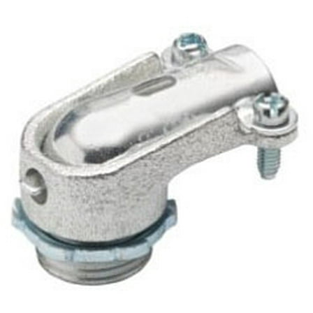 Bridgeport Fittings 801, Flexible Conduit Connector, 3/8 90° Conn., 1 PC