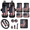 American Flag Pattern, variant on Frog Pattern Car Seat Cover Sets, with Key Ring Car Cup Pad Auto Cup Holder Coaster