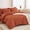 Burnt Orange-Queen (90"x90"), variant on Burnt Orange Queen (90"x90") 7-Piece Bed-in-a-Bag Boho Bedding Set