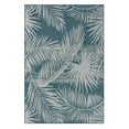 thumbnail image 3 of HR HANDCRAFT RUGS Waterproof Leaf Pattern Outdoor Rug Stain/Fade-Resistant Turquoise - 7'6" x 10', 3 of 5