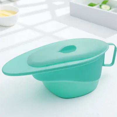 AURARMLET Bassin de Lit avec Couvercle pour Femmes Âgées PP Vert 1ensemble