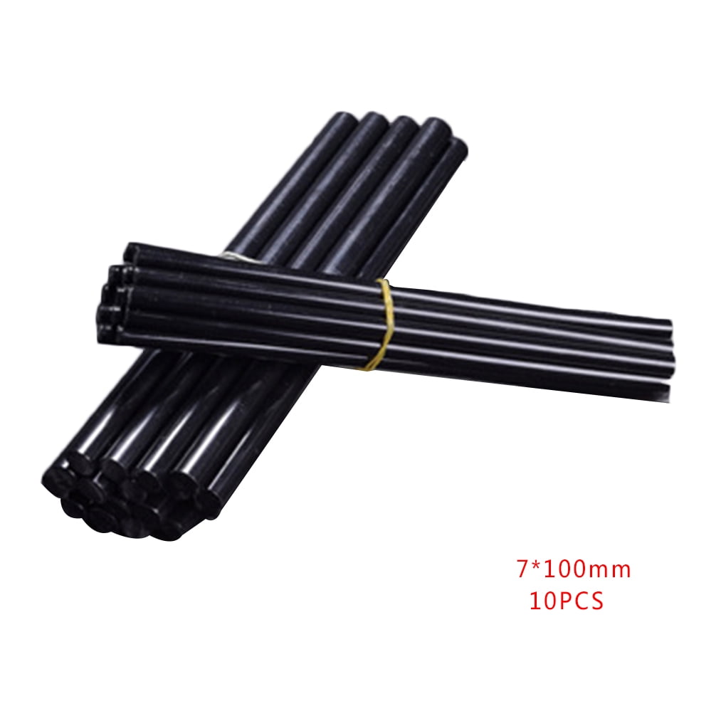 10pcs/set Hot Glue Stick Transparent White Black Yellow Strong Sticky Force Heat Resistant Adhesive Stick 7mm/11mm