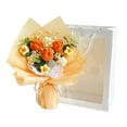 thumbnail image 1 of Ramo de punto hecho a mano, ramo de crochet, flores artificiales, margarita de punto Estilo C, 1 of 9