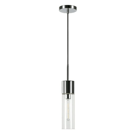 

Evelyn&Zoe Industrial Clear Glass Pendant
