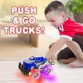 thumbnail image 4 of ArtCreativity Light-Up Monster Truck Set – 4 Mini Trucks with Flashing LED Tires, Kids Trucks for Toddlers & Boys Ages 3+, 4 of 6