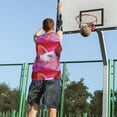thumbnail image 5 of Naloa Pink Pig Basketball Jersey Reversible Men's Mesh Athletic Sports Shirts Training Practice S-4XLLarge, 5 of 6