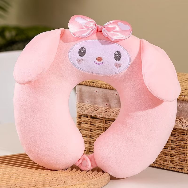 Hello kitty pink traveling neck top pillow