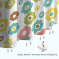 thumbnail image 6 of Pioneer Flower Floral Print Pattern Shower Curtain 72"x72", Bathroom Decorative Shower Curtain Set with 12 Hooks, Waterproof Washable, 6 of 6