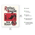 thumbnail image 2 of The Royal Magazine - Now Ready - Vintage Magazine Cover c.1900s - Fine Art Matte Paper Print (Unframed) 11x14in, 2 of 4