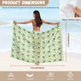 thumbnail image 6 of FKELYI Shamrock Leprechaun Hat Dog Paw Print Women's Sarong Cover Up Bikini Skirt Beach Wraps Cover-Ups Breathable Pareo Swimwear Coverup Beachwear Dress for Lady Spring Summer, 6 of 6