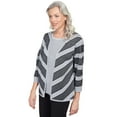 thumbnail image 3 of Alfred Dunner Womens Petite Chevron Stripe Two For One, 3 of 6
