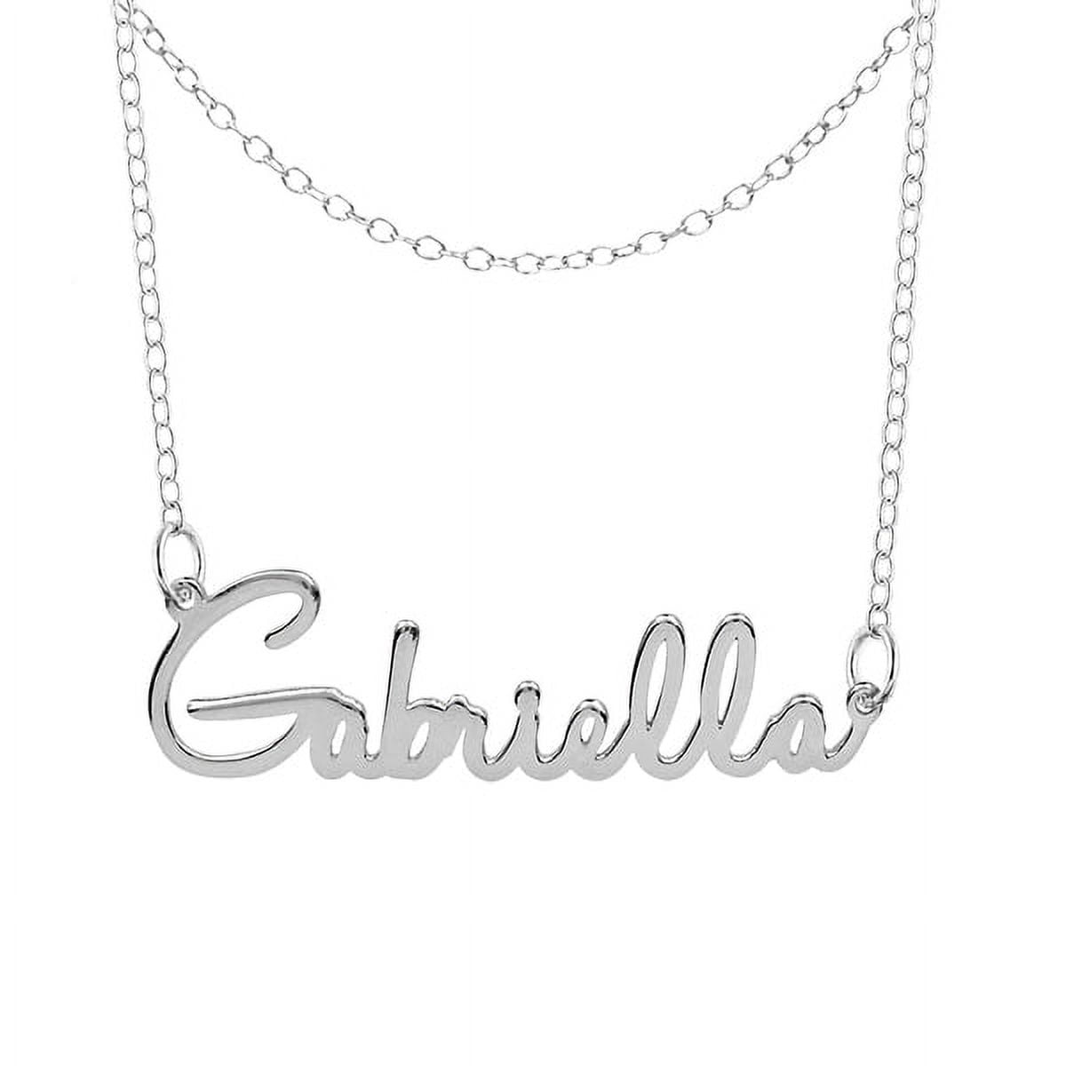 Personalized Name Necklace With Double-Chain
