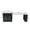 Black 75, variant on 39.25 Inch Clear Acrylic Coffee Table for Living Room, Modern Waterfall End Table with 15mm Thick Top, Space Saving Side Table for Small Spaces