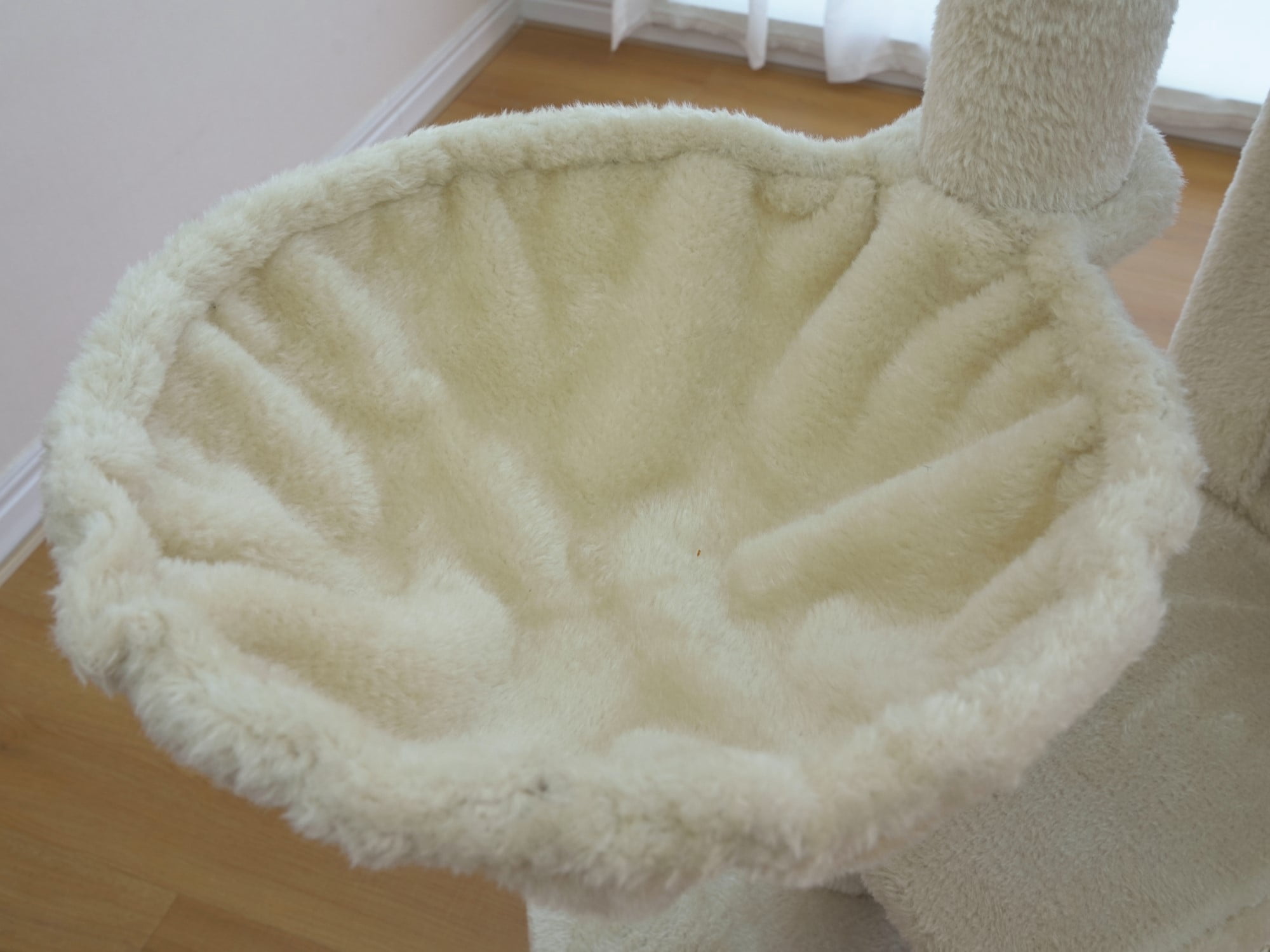 Vibrant Life Heavy Duty 8-Level 66" Cat Tree with Two Condos, Scratching Ramps, and Hammocks, Beige