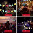 thumbnail image 2 of Cadena de luces solares para exteriores, 8 modos de iluminación, luces de hadas, luces de patio con energía solar para jardín, patio, fiesta, boda, vacaciones, Navidad (5 metros, 20 luces, color A), 2 of 4