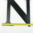thumbnail image 3 of Bookishbunny 12 inch Black Handmade Monogram Letter Wrought Iron Plaque Pointed Stud Mount, 3 of 8