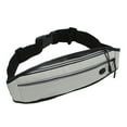 thumbnail image 1 of Sports Phone Holder Pouch, Running Waist Pack PU  For Jogging ANGGREK Gris claro, 1 of 7