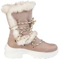 thumbnail image 2 of Women's Journee Collection Polar Mid Calf Boot Blush Faux Suede/Faux Leather 6 M, 2 of 4
