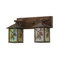 thumbnail image 2 of Meyda 150776 20 in. Balsam Pine 2 Light Vanity Light, Bai Vintage Copper, 2 of 5