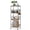 Black, variant on SolidPal 4 Tier Narrow Metal Wire Shelving with Wheels, Free Standing Storage Rack for Kitchen Bathroom Laundry Garage