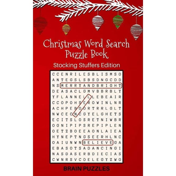 Christmas Word Search Puzzle Book: Stocking Stuffers Edition: Great Gift for Kids and Adults! (Paperback)
